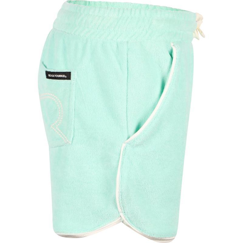 商品Rock Your Baby|Terry logo shorts in light green,价格¥533-¥584,第4张图片详细描述