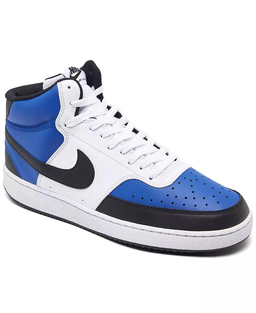 商品NIKE|Men's Court Vision Mid Next Nature Casual Sneakers from Finish Line,价格¥751,第1张图片