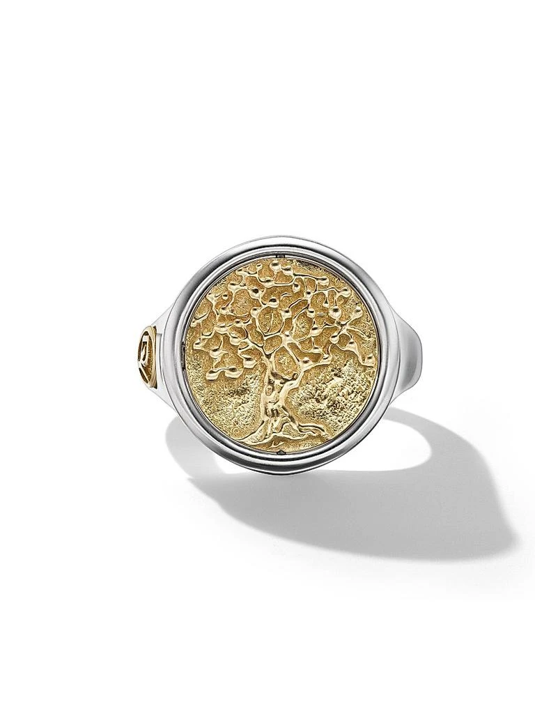 商品David Yurman|Life and Death Duality Signet Ring in Sterling Silver,价格¥28108,第3张图片详细描述