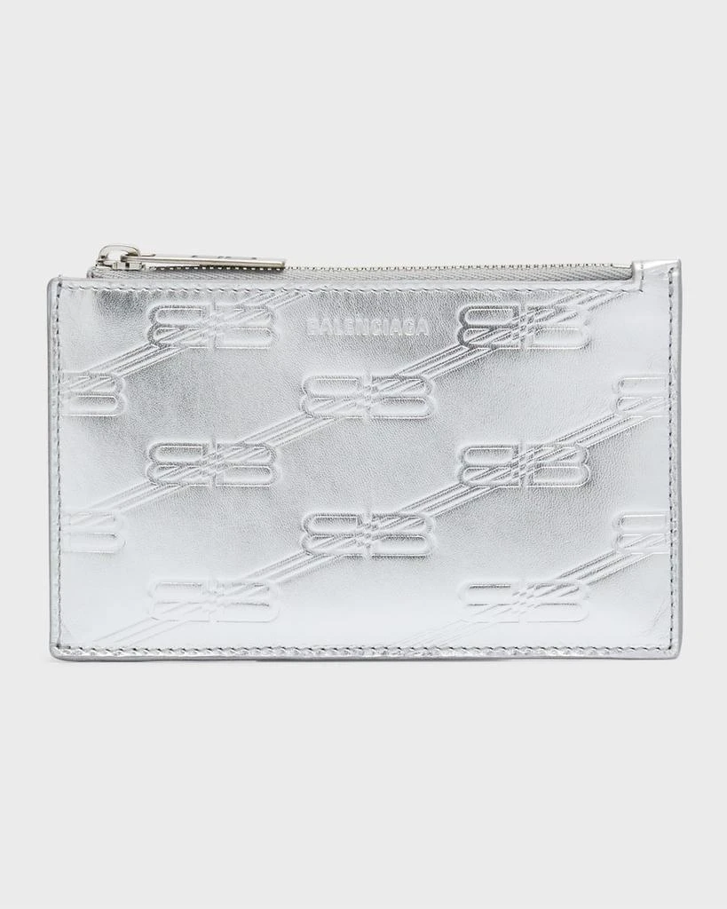商品Balenciaga|Men's Embossed Monogram Long Coin And Card Holder In Box,价格¥2733,第1张图片