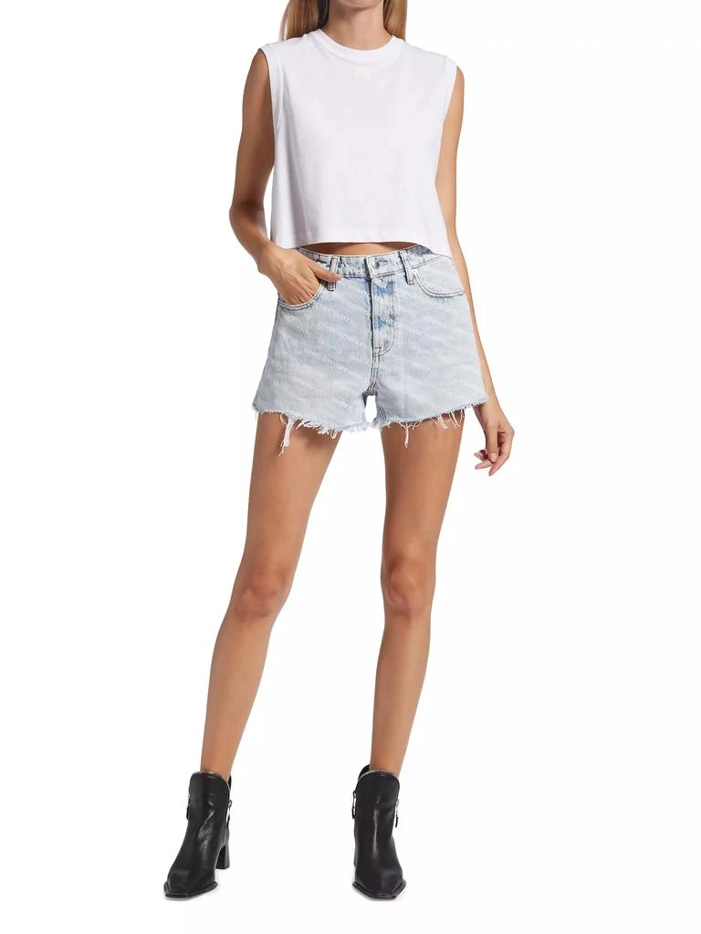 商品Alexander Wang|Bite Logo Denim Shorts,价格¥2132,第2张图片详细描述