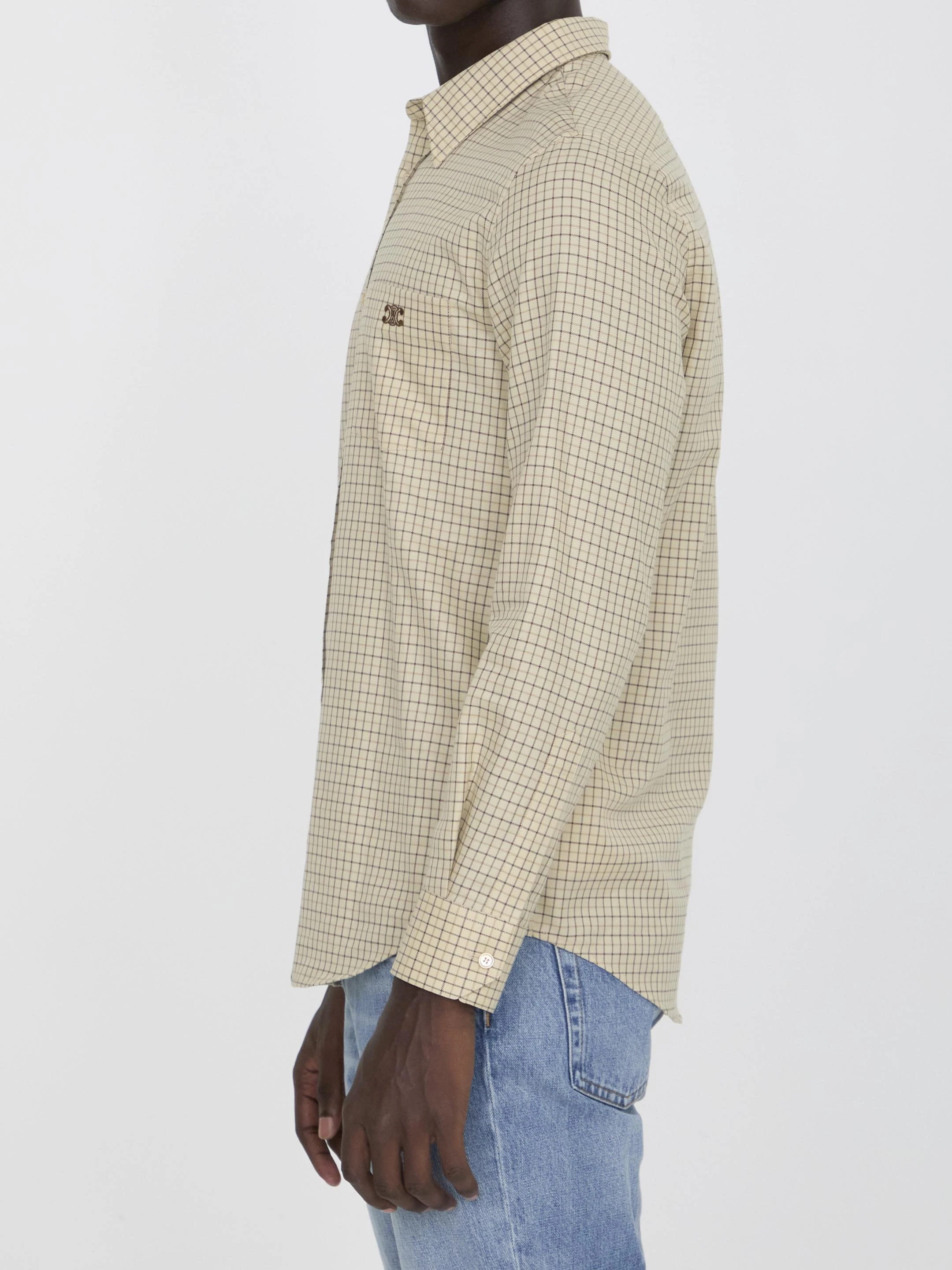 商品Celine|Celine 男士衬衫 2C982113Q02MX 花色,价格¥4590,第4张图片详细描述