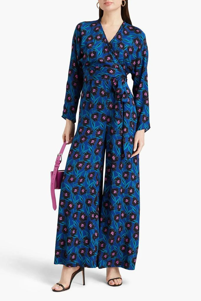 商品Diane von Furstenberg|Piper floral-print crepe wide-leg jumpsuit,价格¥1119,第2张图片详细描述