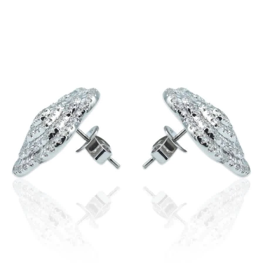 商品Tresorra|14K White Gold Diamond Earrings,价格¥14100,第2张图片详细描述