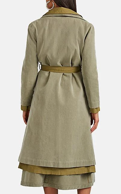 商品Sies Marjan|Devin Cotton Canvas Trench Coat,价格¥4907,第3张图片详细描述