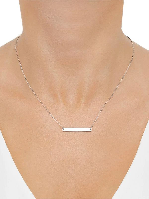 商品Saks Fifth Avenue|14K White Gold Bar Forzantina Chain Necklace,价格¥2166,第5张图片详细描述