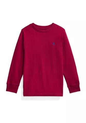 商品Ralph Lauren|Boys 4-7 Cotton Jersey Long Sleeve T-Shirt,价格¥87,第1张图片