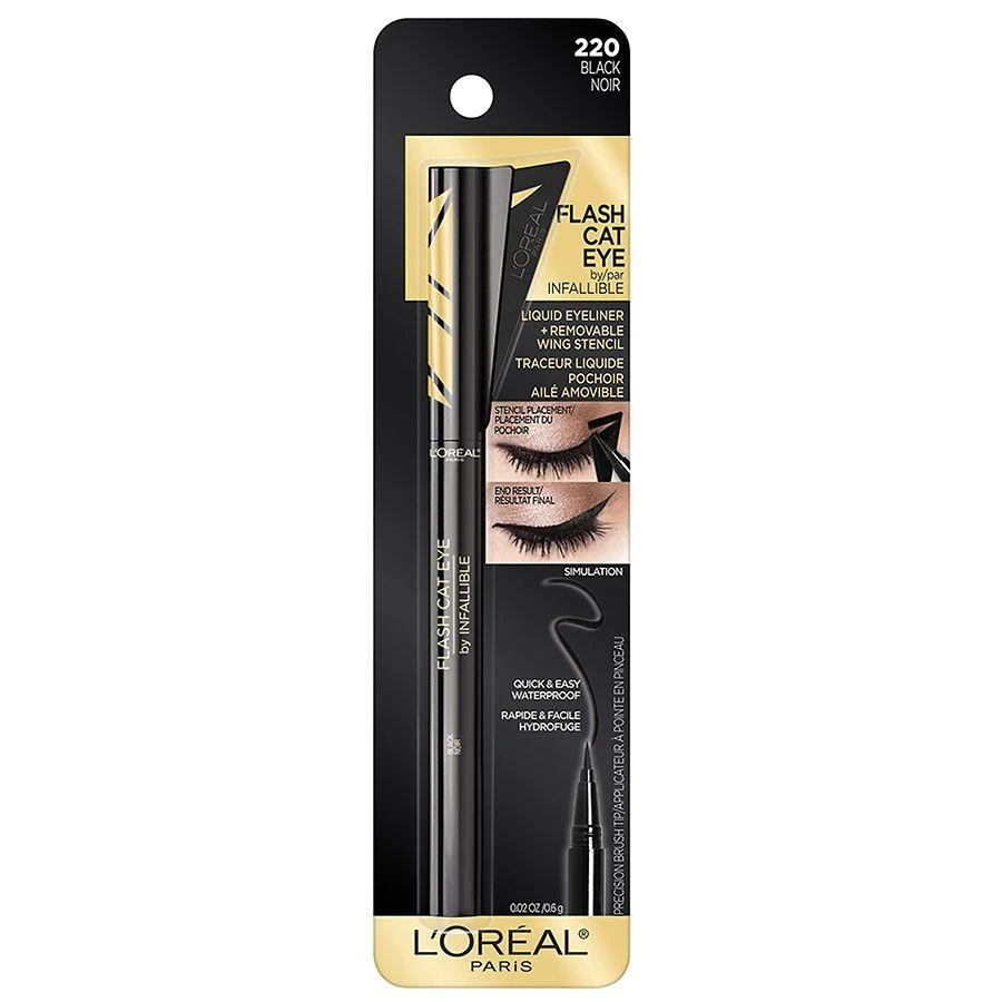 商品L'Oreal Paris|Flash Cat Eye Waterproof Brush Tip Liquid Eyeliner,价格¥96,第3张图片详细描述