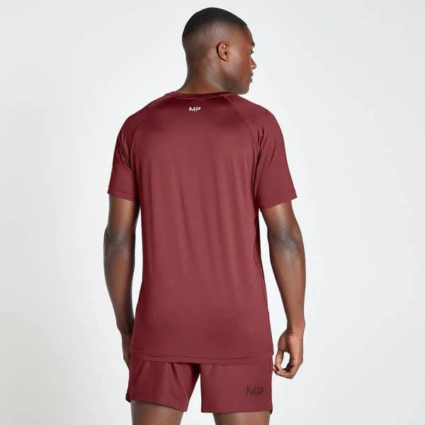 商品Myprotein|MP Men's Linear Line Graphic Essentials Training Short Sleeve T-Shirt - Dark Red,价格¥135,第3张图片详细描述