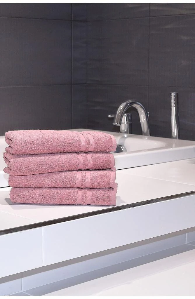 商品Linum Home Textiles|Denzi Hand Towels - Set of 4 - Tea Rose,价格¥148,第3张图片详细描述