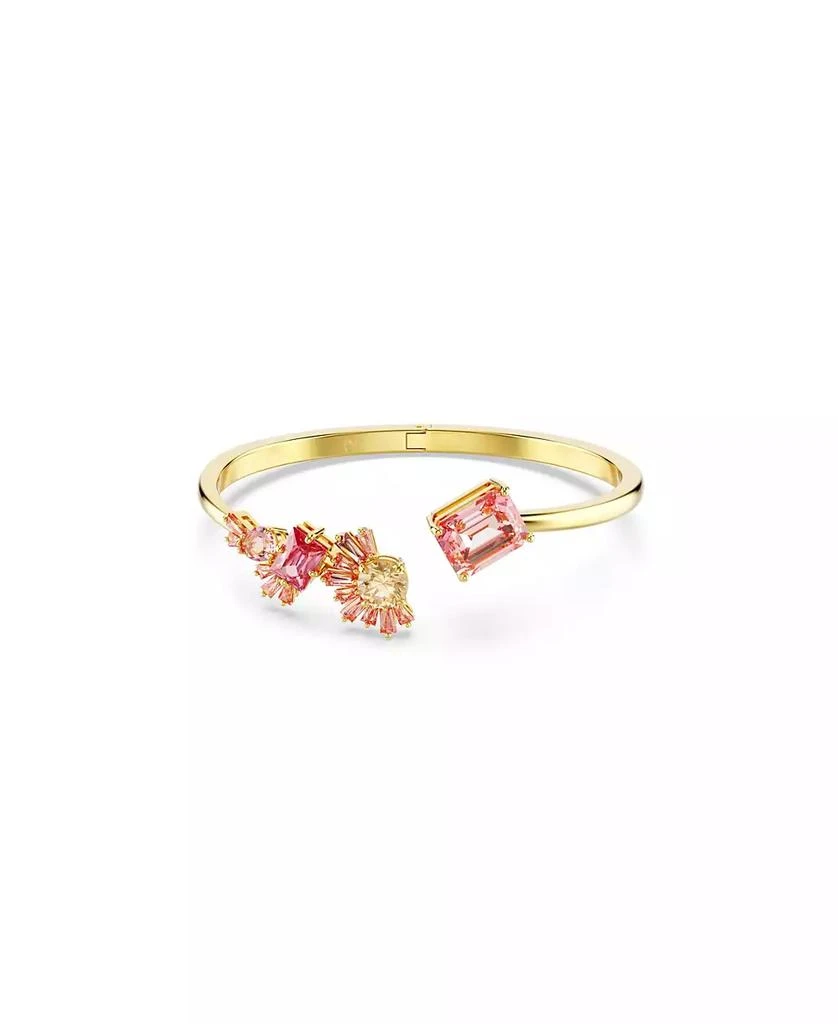 商品Swarovski|Mixed Cuts, Pink, Gold-Tone Gema Bangle Bracelet,价格¥1466,第4张图片详细描述