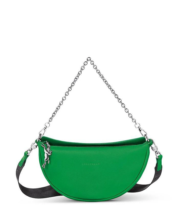 商品Longchamp|Smile Leather Half Moon Crossbody Bag ,价格¥2437,第1张图片