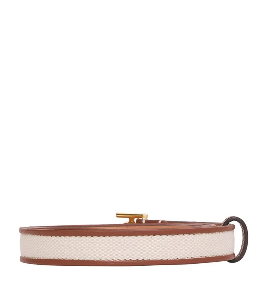 商品Burberry|Canvas and Leather TB Monogram Belt,价格¥3674,第2张图片详细描述