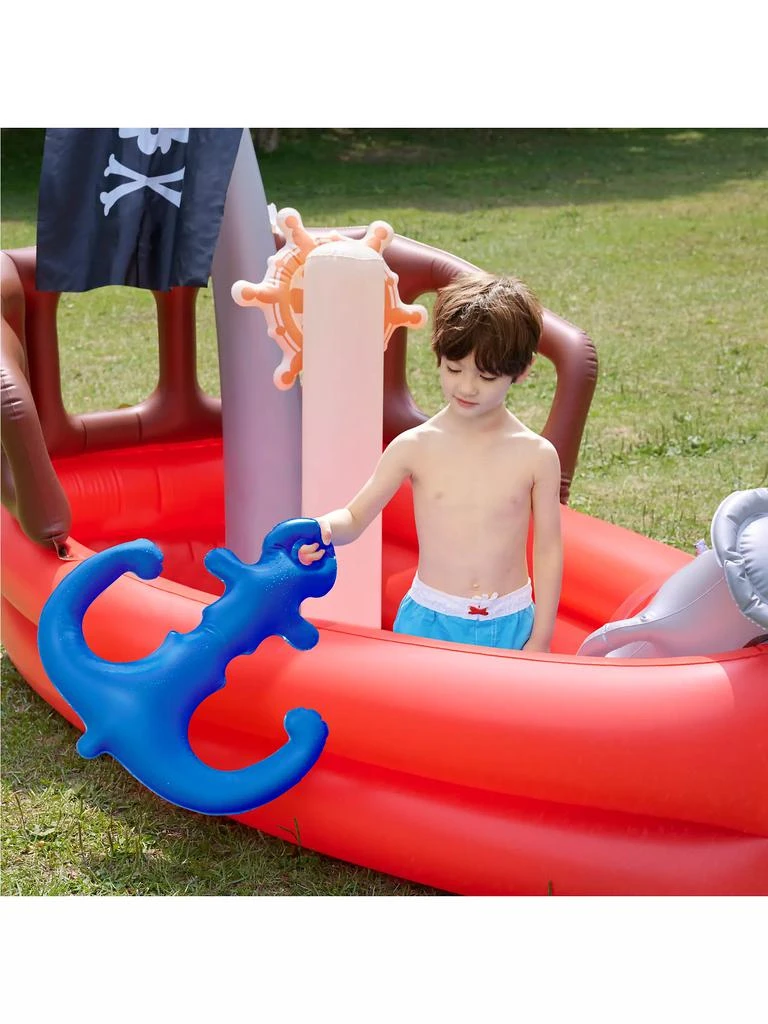 Baby Boy's Water Fun Inflatable Pirate Ship Sprinkler Play Center 商品