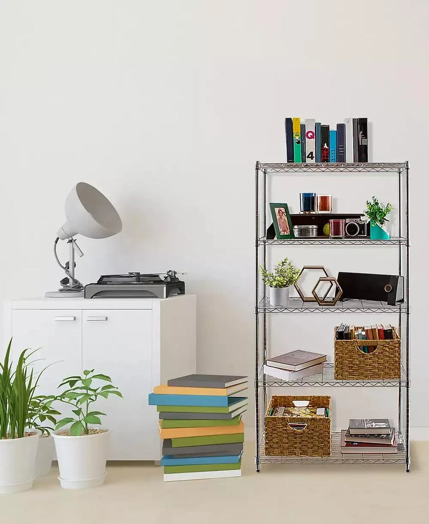 商品Seville Classics|5-Tier Steel Wire Wheeled Shelving,价格¥1035,第2张图片详细描述