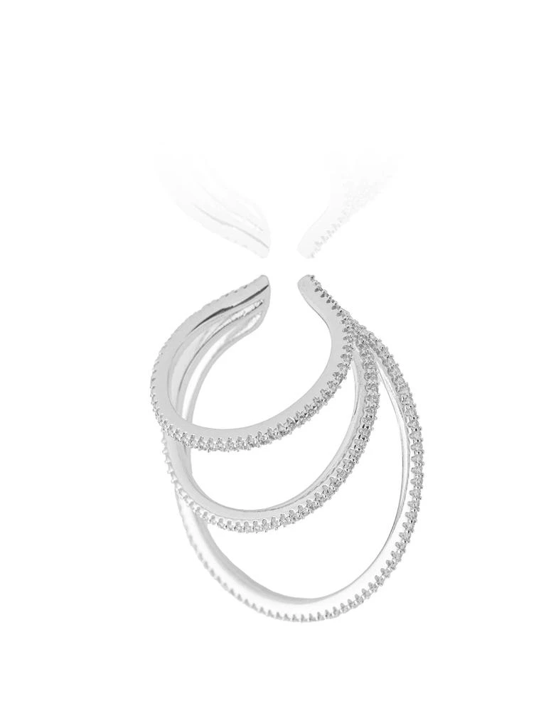 商品FEDERICA TOSI|Ear cuff jade silver,价格¥646,第2张图片详细描述