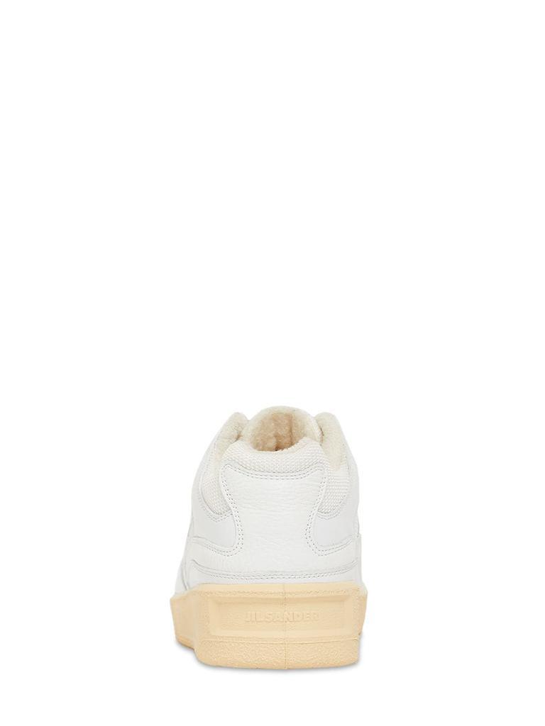 商品Jil Sander|30mm Basket Leather & Mesh Sneakers,价格¥5013,第6张图片详细描述