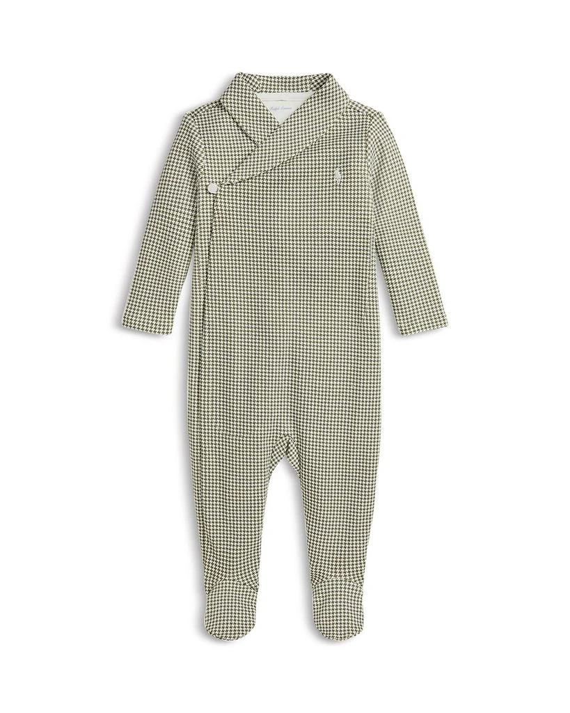 商品Ralph Lauren|Polo Boys' Houndstooth Cotton Footed Coverall - Baby,价格¥257,第1张图片