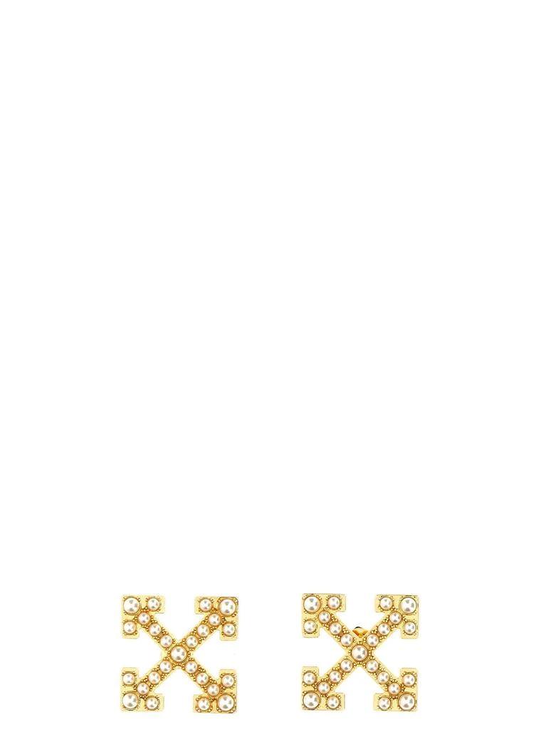 商品Off-White|Off-White pearls Pavè Earrings,价格¥2386,第1张图片