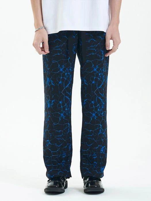 商品LA MER MA MAISON|S.G. Crack Pants Blue,价格¥642,第1张图片