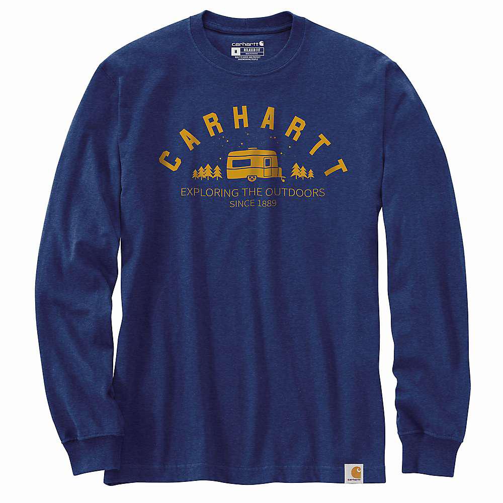 Carhartt Men's Relaxed Fit Heavyweight LS Camper Graphic T-Shirt商品第1张图片规格展示