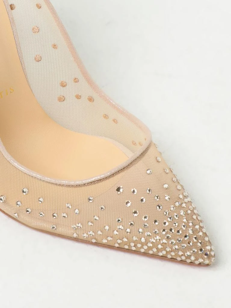 商品Christian Louboutin|Christian Louboutin Follies Strass pumps in mesh and suede with rhinestones,价格¥8881,第4张图片详细描述