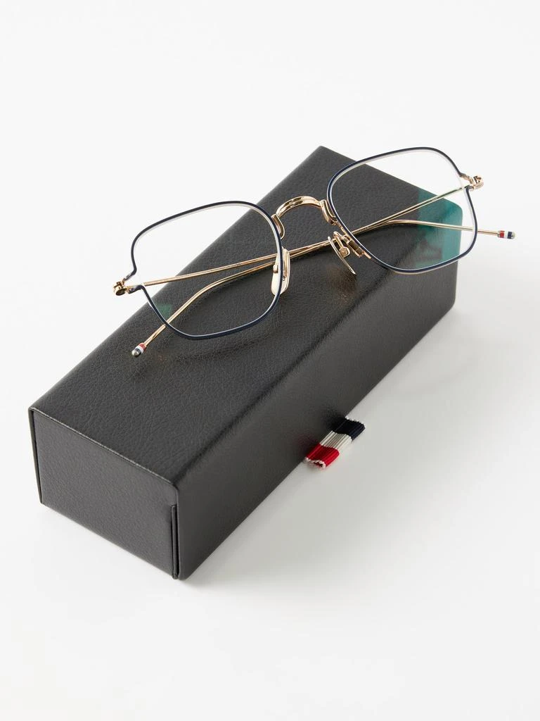 Square titanium glasses 商品