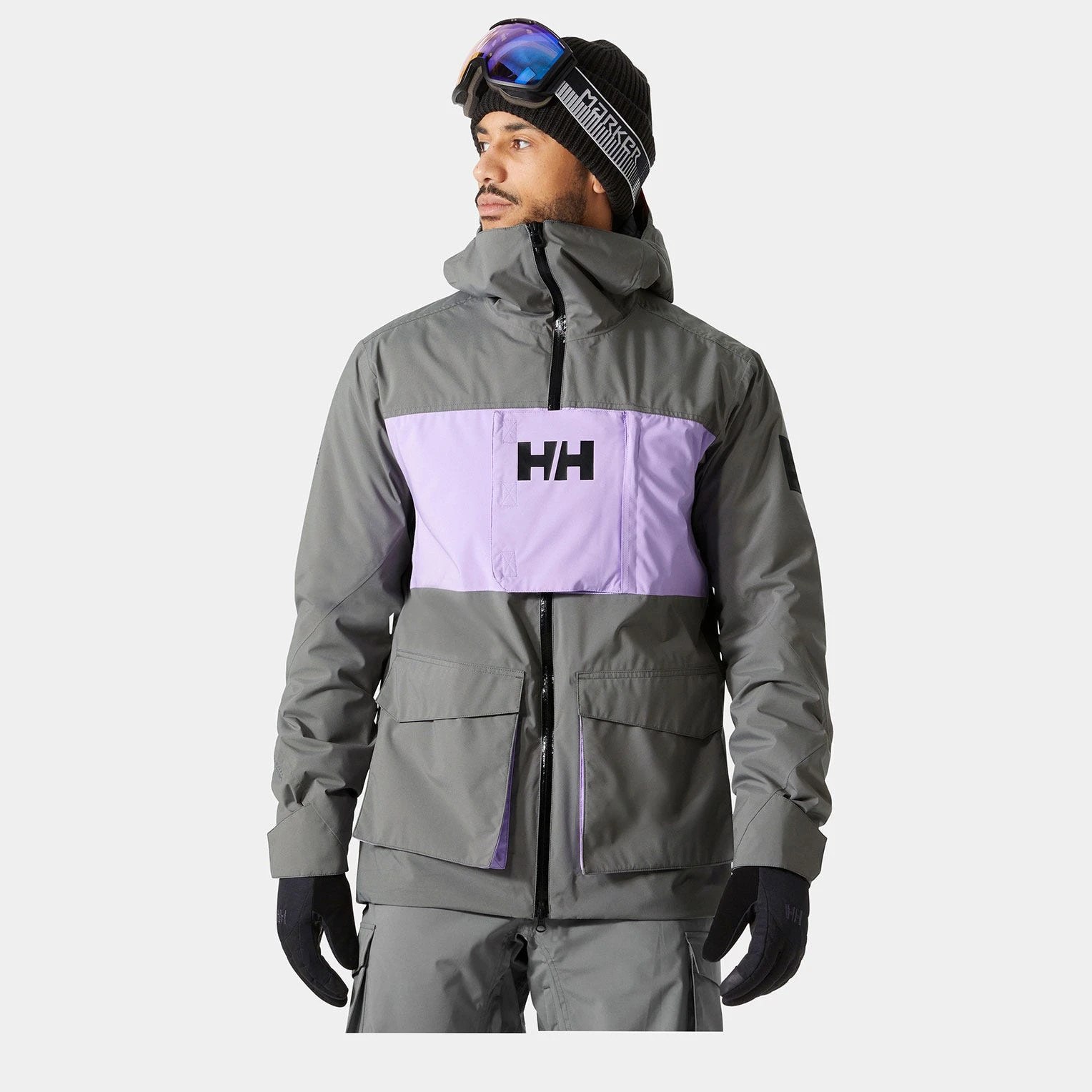 商品【商品预售7天】 Helly Hansen|Helly Hansen 男士户外滑雪服上装 65877876CONCRETE 米白色,价格¥3785,第1张图片