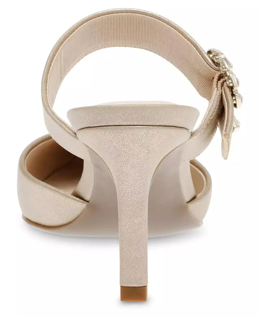 商品Anne Klein|Women's Riri-C Imitation Pearl Buckle Mules,价格¥245,第3张图片详细描述