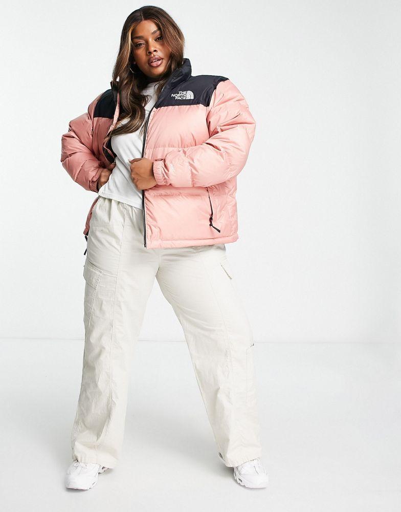 The North Face Plus 1996 Retro Nuptse down puffer jacket in pink商品第4张图片规格展示