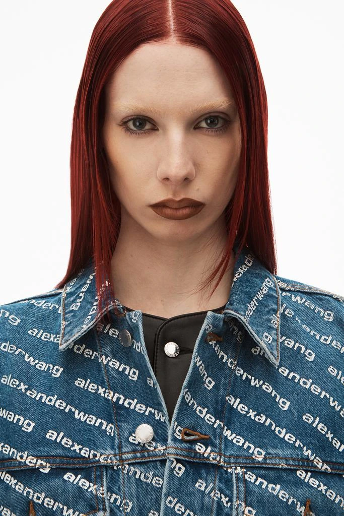商品Alexander Wang|GAME LOGO JACKET IN DENIM,价格¥4479,第5张图片详细描述