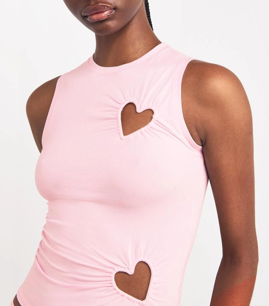 Stretch-Cotton Jersey Heart Tank Top 商品