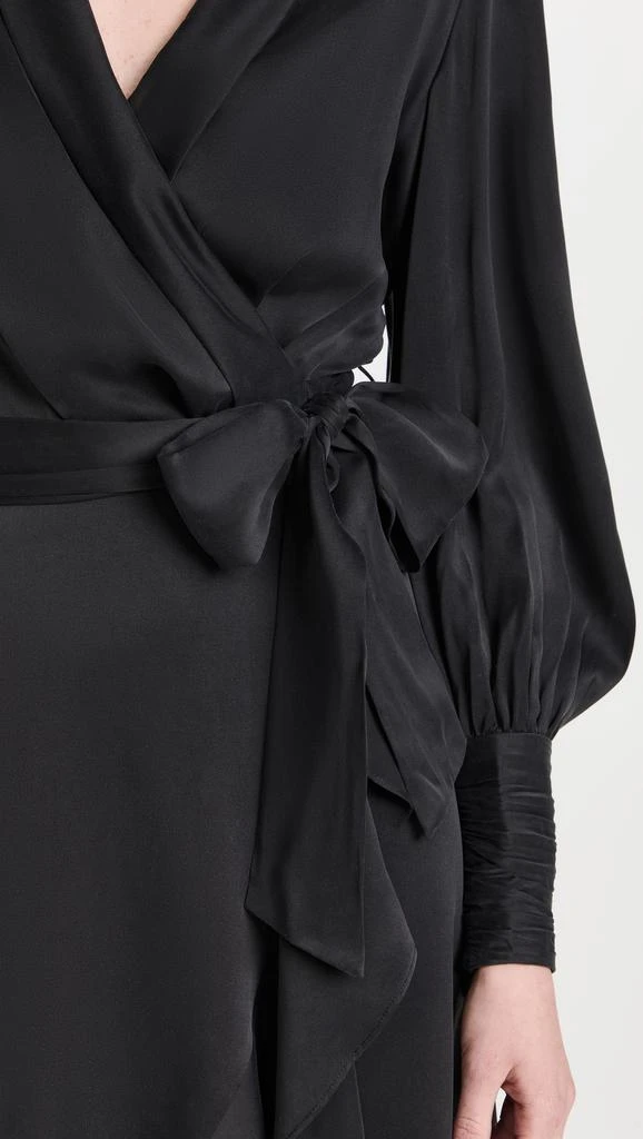 商品Zimmermann|Zimmermann 真丝裹身中长连衣�裙,价格¥4761,第5张图片详细描述