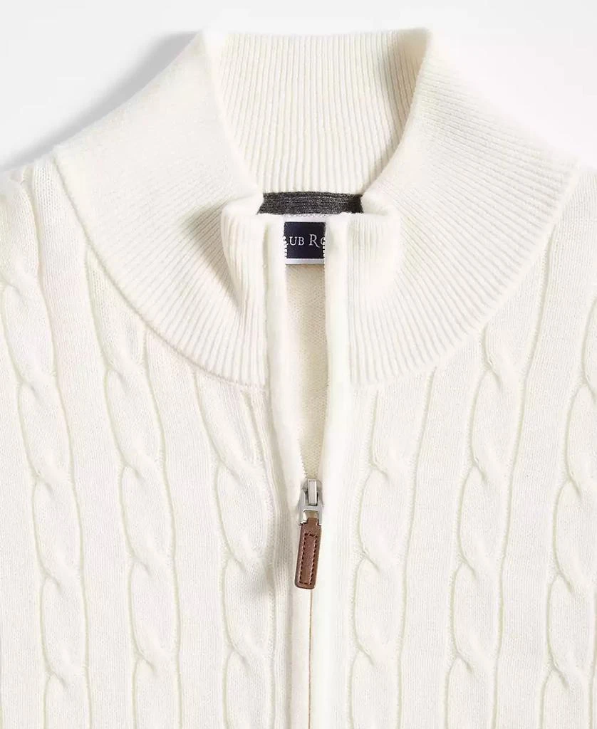 商品Club Room|Men's Cable-Knit Full-Zip Sweater, Created for Macy's,价格¥228,第3张图片详细描述