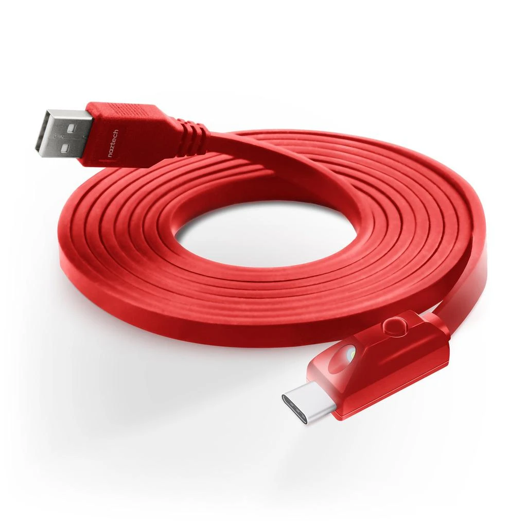 商品Naztech|Naztech LED USB-A to USB-C 2.0 Charge/Sync Cable 6ft,价格¥199,第1张图片