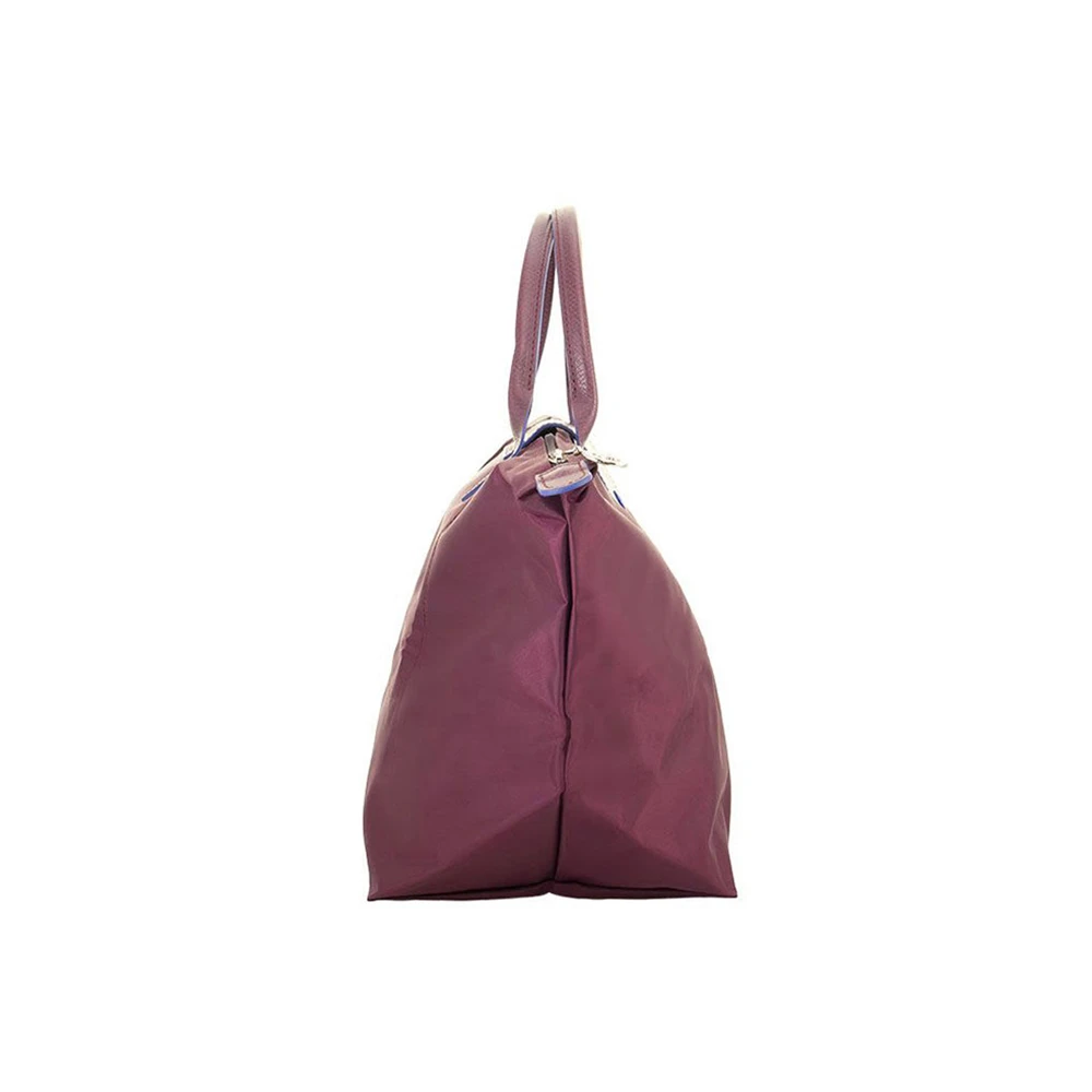 LONGCHAMP 女士紫色尼龙配皮刺绣LOGO手提包 1623619P22 商品