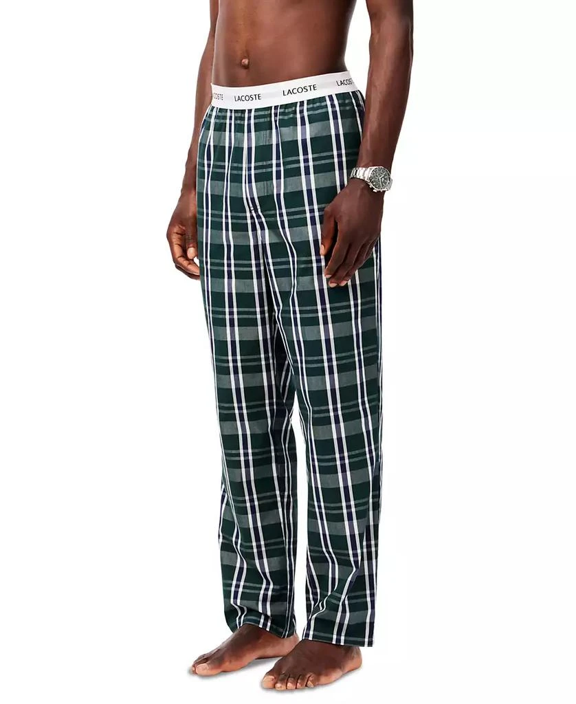 商品Lacoste|Men's Cotton Plaid Pajama Pants,价格¥187,第3张图片详细描述