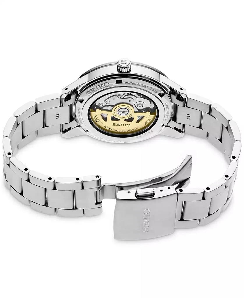 商品Seiko|Men's Automatic Presage Stainless Steel Bracelet Watch 41mm,价格¥3974,第2张图片详细描述