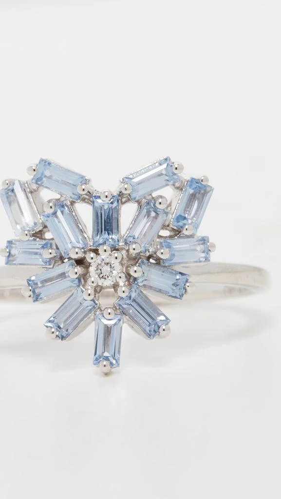 商品Suzanne Kalan|Suzanne Kalan 18k 白金烟花小号圆形戒指,价格¥14612,第4张图片详细描述