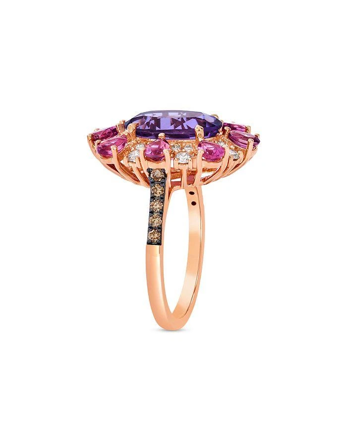 商品Bloomingdale's|Amethyst, Pink Tourmaline & Diamond Halo Ring in 14K Rose Gold  ,价格¥12780,第3张图片详细描述