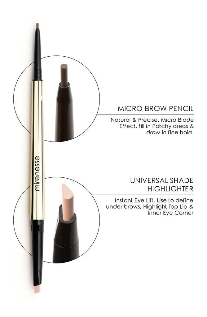 商品MIRENESSE|All Day Micro Brow Pencil + Shaping Mascara Set - 3.Cappuccino,价格¥206,第5张图片详细描述