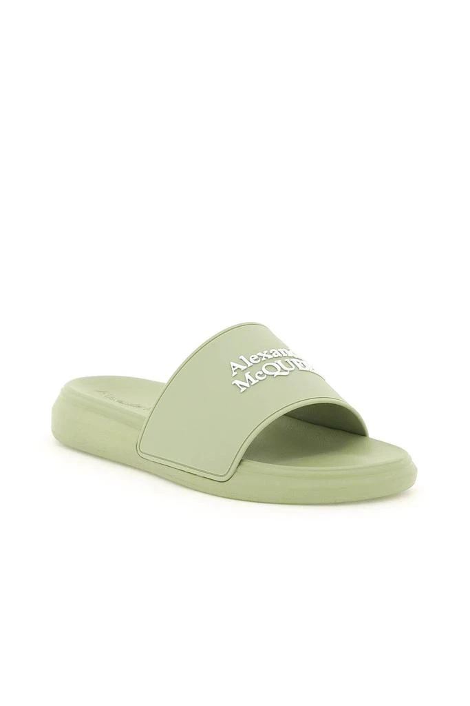 商品Alexander McQueen|LOGOED RUBBER SLIDES,价格¥1413,第4张图片详细描述