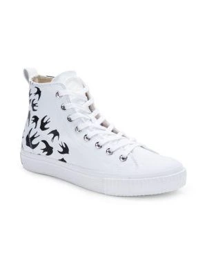 商品Alexander McQueen|Swallow Swarm High-Top Sneakers,价格¥573,第2张图片详细描述