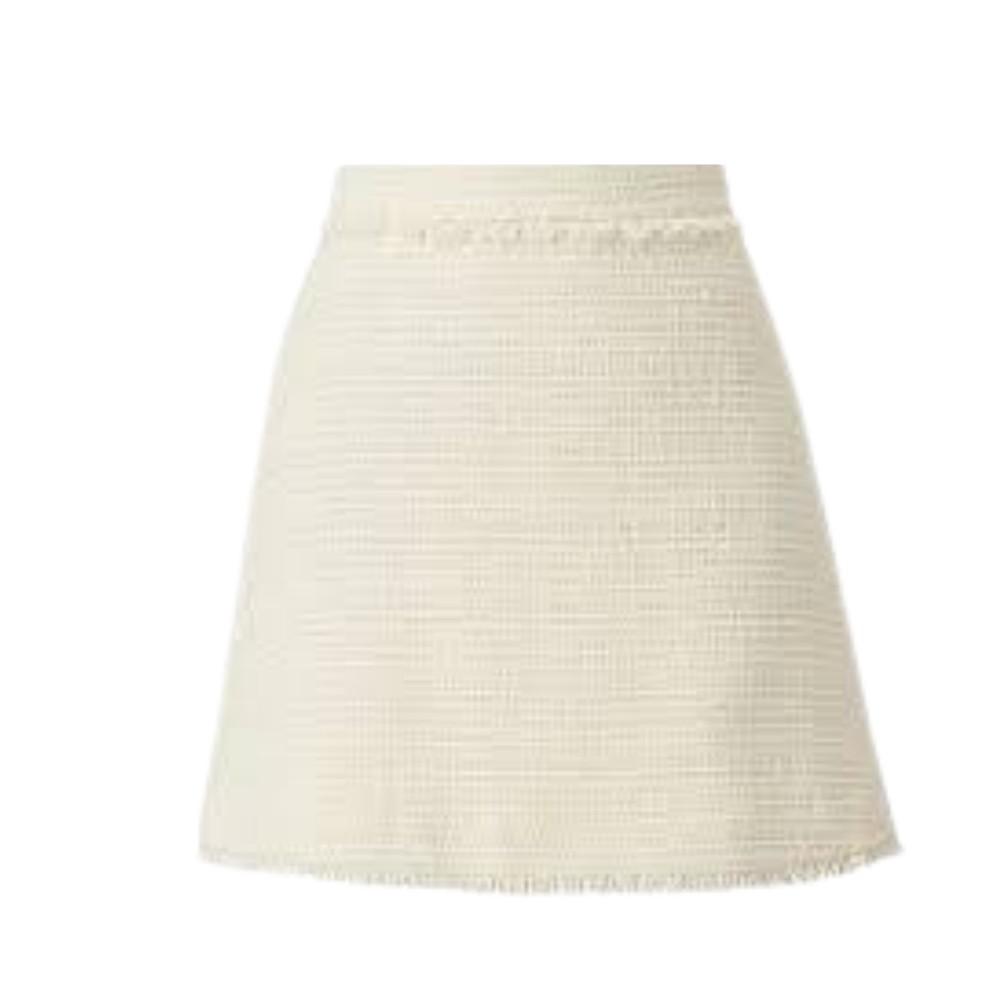 Marella Higher Cream Tweed Skirt商品第1张图片规格展示