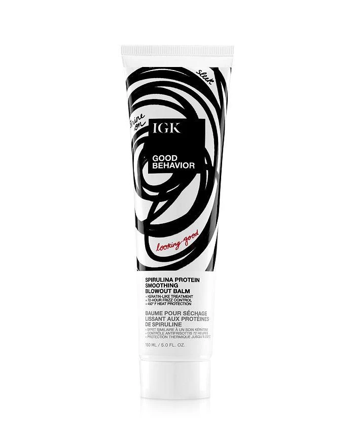 商品IGK Hair|Good Behavior Spirulina Protein Smoothing Blowout Balm 5 oz.,价格¥259,第1张图片