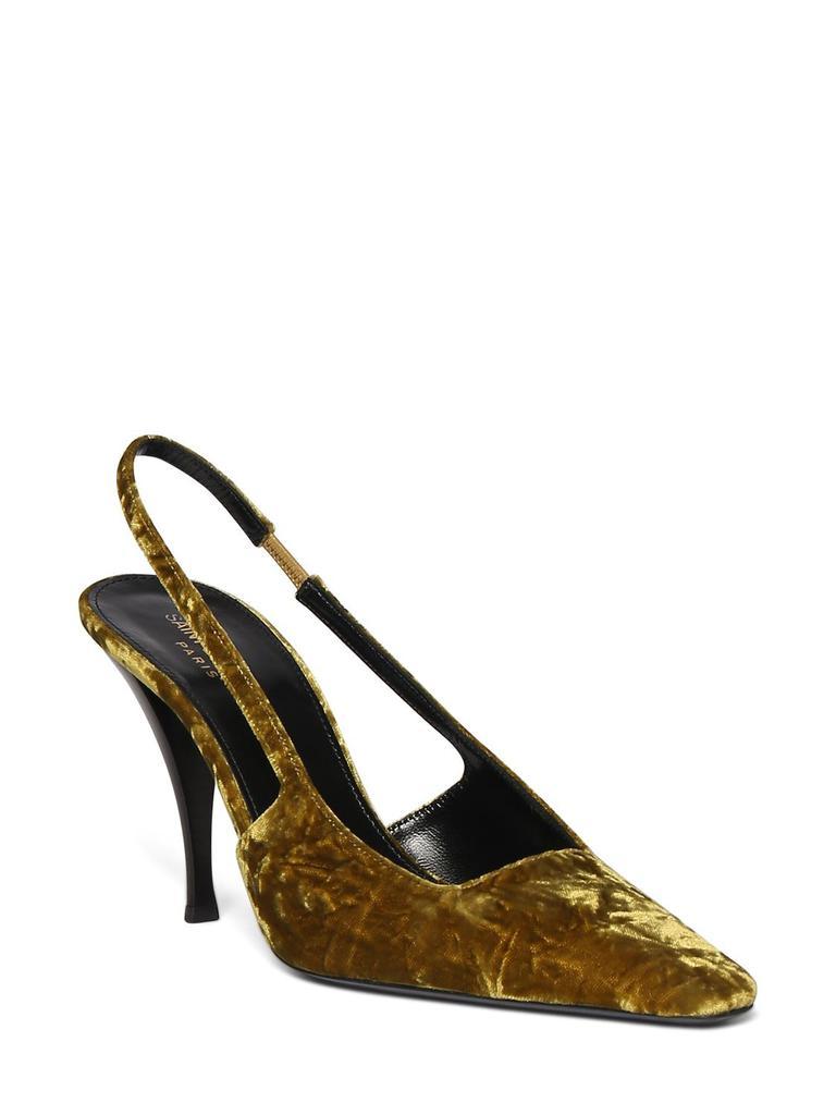 商品Yves Saint Laurent|90mm Blade Velvet Pumps,价格¥6183,第4张图片详细描述