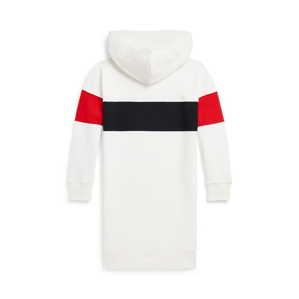 商品Ralph Lauren|Big Girls Polo Bear Fleece Hoodie Dress,价格¥442,第4张图片详细描述