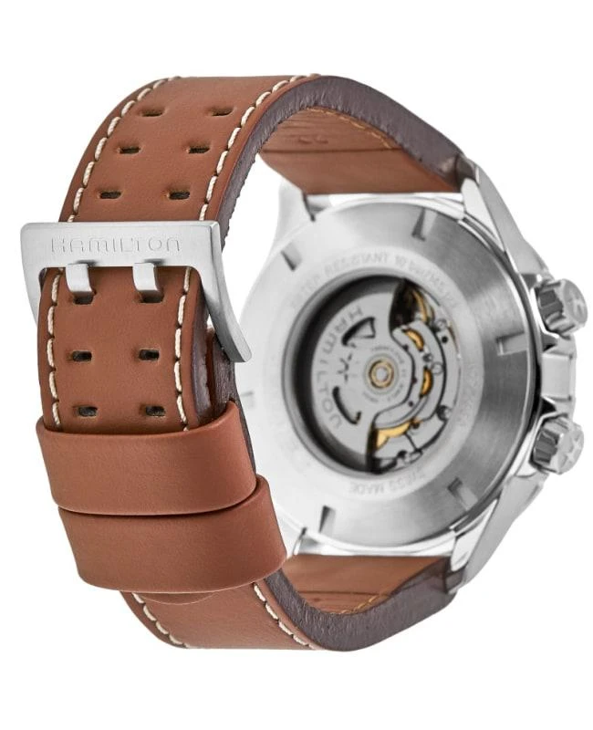 商品Hamilton|汉密尔顿瑞士手表卡其航空超越风速自动机械皮带腕表,价格¥6144,第4张图片详细描述