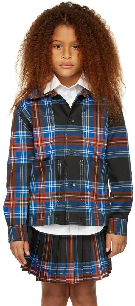 商品Charles Jeffrey Loverboy|SSENSE Exclusive Kids Black Tartan Jacket,价格¥933,第2张图片详细描述