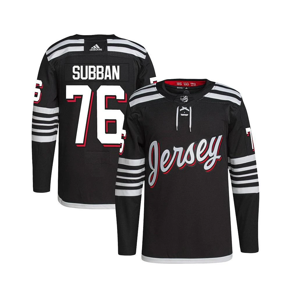 商品Adidas|Men's P.K. Subban Black New Jersey Devils 2021/22 Alternate Primegreen Authentic Pro Player Jersey,价格¥1724,第1张图片